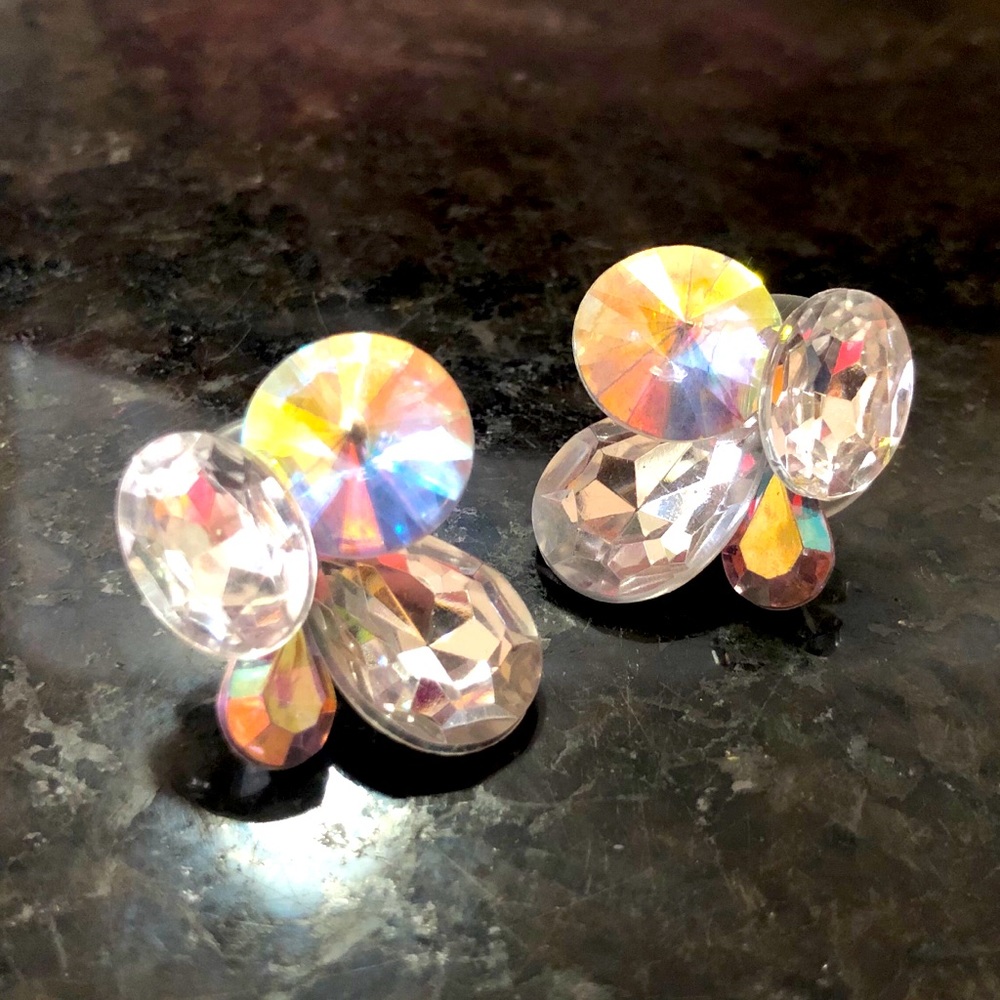 🎉2 for $10! 💎VTG RHINESTONE EARRINGS💎